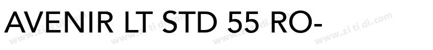 AVENIR LT STD 55 RO字体转换